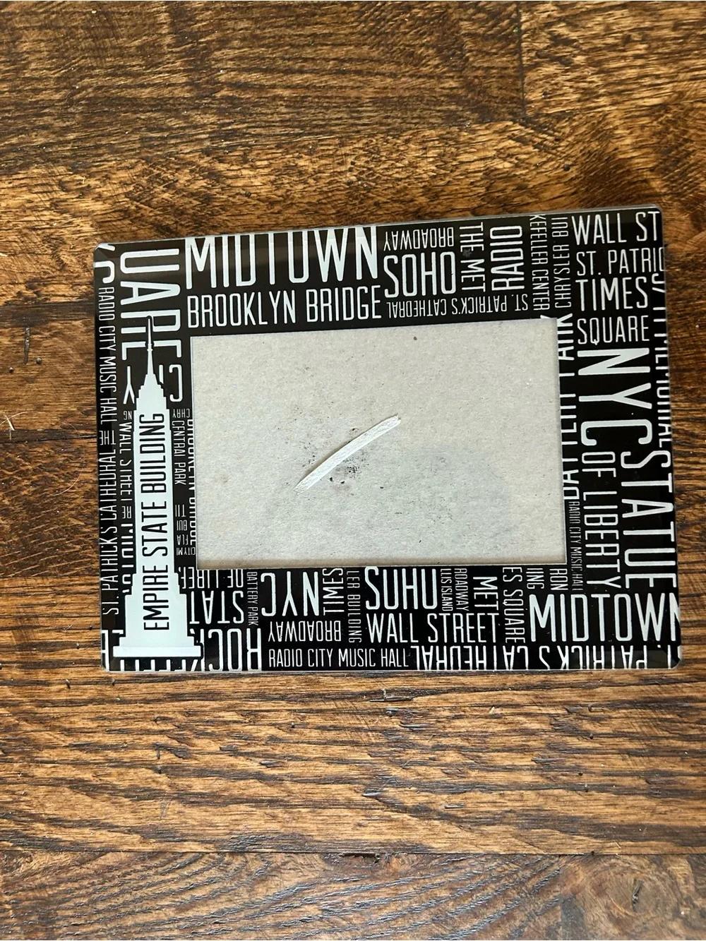 Fiberglass Staple of New York Picture Frame 4X6